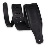 Levy's PM32BH-BLK 3.25”-Wide Butter Leather Guitar Strap in Black