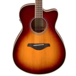 Yamaha FSC-TABS FSC-TA TransAcoustic Guitar Cutaway Brown Sunburst