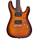 Schecter C-6 Plus Electric Guitar, Vintage Sunburst