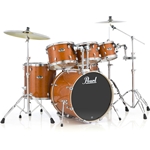 Pearl Export 5 Piece Drum Set with Hardware, Honey Amber