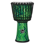 LP2010-GM LP World 10" Rope Tuned Circle Djembe, Green Marble