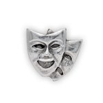 Music Gift G32 Theatrical Masks Pewter Pin