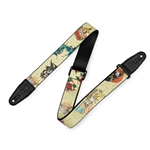 Levy's MP2TAT-005 2″ Tattoo Series Poly Guitar Strap