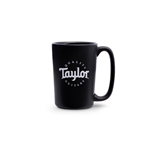 1526 Taylor Rocca Coffee Mug, Black, White Logo,12 oz