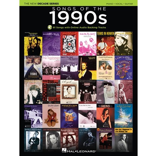 Songs of the 1990s for Piano, Vocal, Guitar