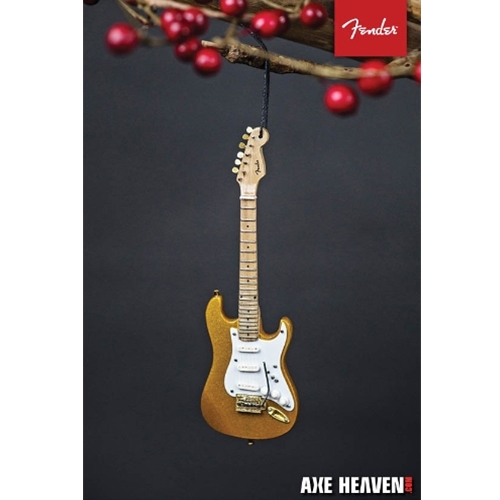 Hal Leonard HL00139450 Fender Gold '50s Strat - 6 inch. Holiday Ornament