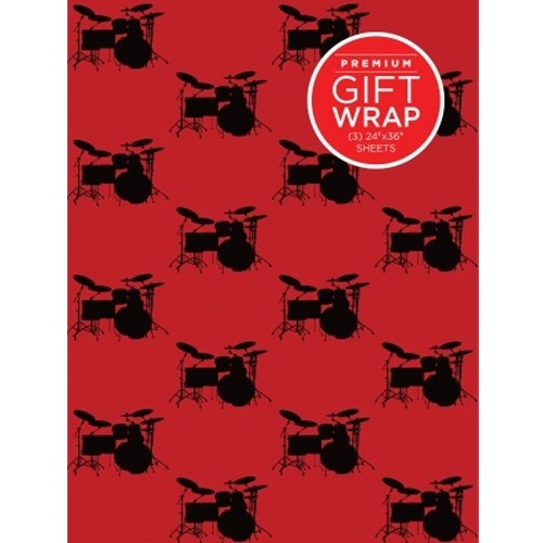 Hal Leonard HL00152189 Wrapping Paper - Drumset Theme