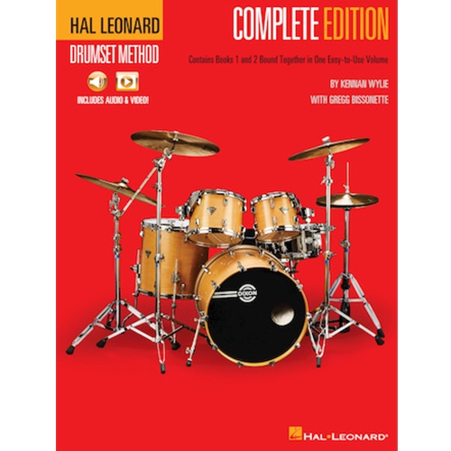 Hal Leonard Drumset Method - Complete Edition: Books 1 & 2 with Video and Audio