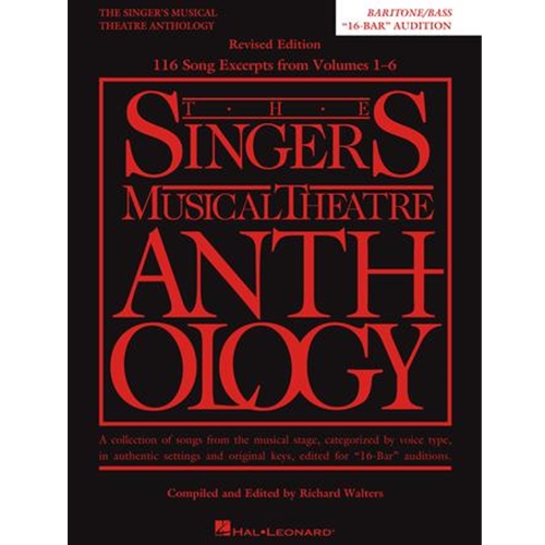 Singer's Musical Theatre Anthology: Baritone/Bass - 16-bar Audition - Revised (Replaces 00230042)