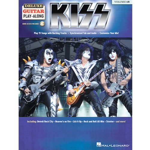 Kiss Deluxe Guitar Play-Along Volume 18