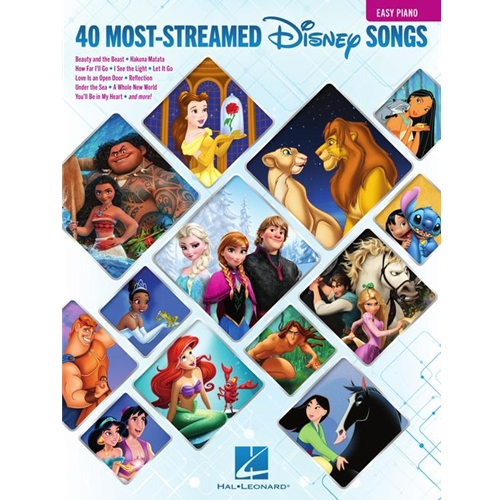 The 40 Most-Streamed Disney Songs for Easy Piano