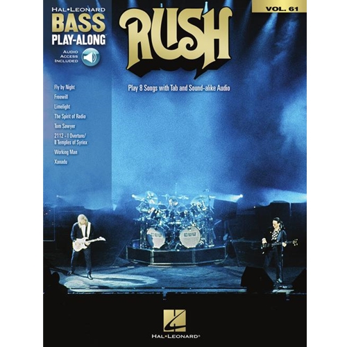 Rush - Hal Leonard Bass Play-Along Volume 61