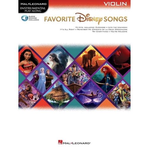 Favorite Disney Songs - Instrumental Play-Along for Violin