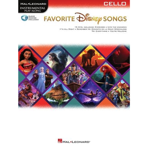 Favorite Disney Songs - Instrumental Play-Along for Cello