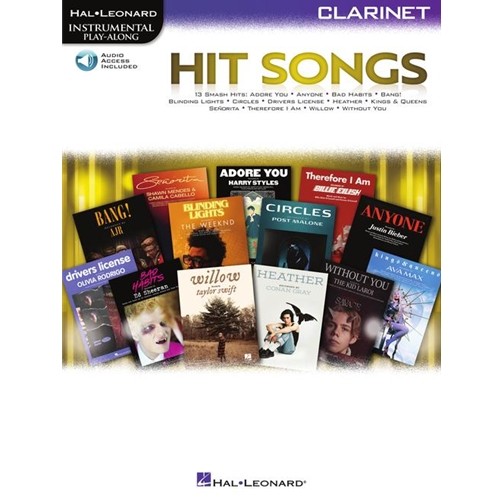 Hit Songs - Clarinet Play-Along