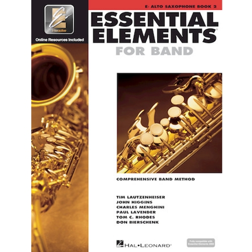 Essential Elements for Band - Eb Alto Saxophone Book 2 with EEi