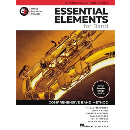 Essential Elements for Band - Bb Tenor Sax Book 2 with EEi