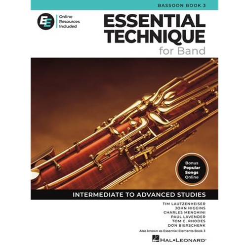 Essential Technique for Band - Bassoon Book 3 with Online Resources - Intermediate to Advanced Studies