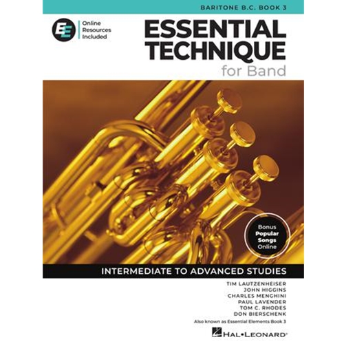 Essential Technique for Band - Baritone B.C. Book 3 with Online Resources - Intermediate to Advanced Studies