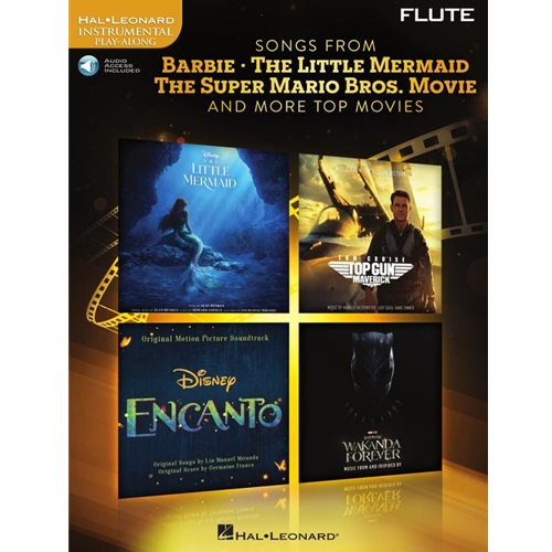 Songs from Barbie, The Little Mermaid, The Super Mario Bros. Movie, and More Top Movies - for Flute