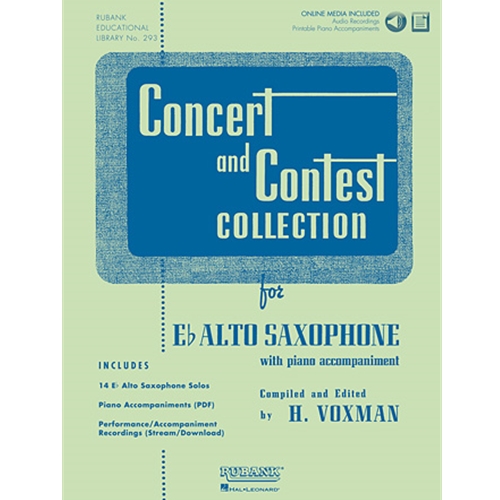 Concert and Contest Collection for Eb Alto Saxophone - Solo Book with Online Media