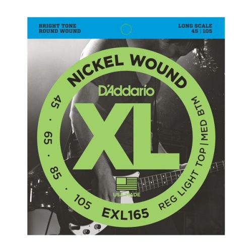 Beacock Music - D'Addario XTB45105 XT Electric Bass Coated Nickel