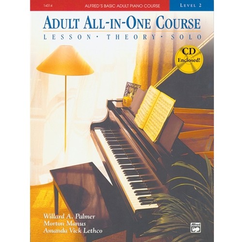 Alfred's Basic Adult All-in-One Course, Book 2 with CD