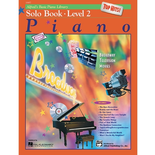 Alfred's Basic Piano Library Top Hits Solo 2 Book/CD