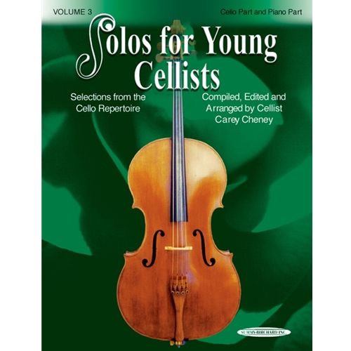 Solos for Young Cellists Cello Part and Piano Acc., Volume 3