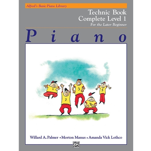 Alfred's Basic Piano Library Technic Book Complete 1- Level 1A and Level 1B