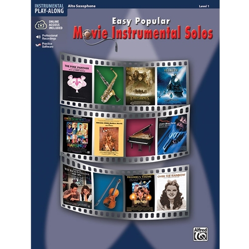 Easy Popular Movie Instrumental Solos - Alto Sax