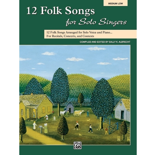 12 Folk Songs for Solo Singers, Medium/Low