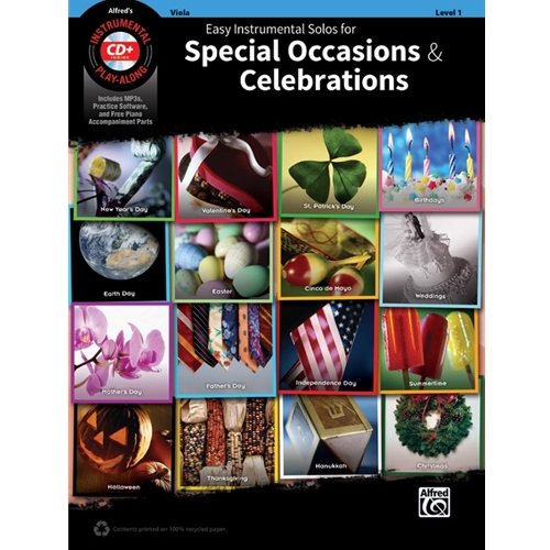 Easy Instrumental Solos for Special Occasions and Celebrations, Viola