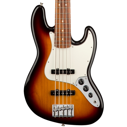 Fender Jazz Bass V Electric Bass Guitar, Pau Ferro Fingerboard, 3-Color Sunburst