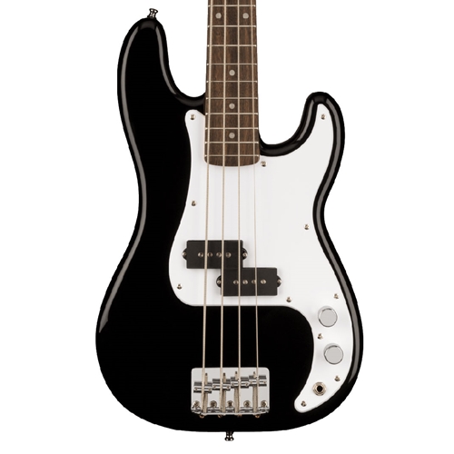 Squier Mini Precision Electric Bass Guitar, Laurel Fingerboard, Black