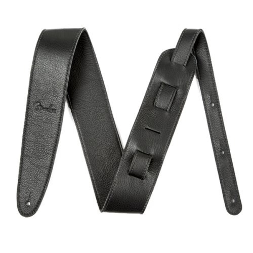 Fender 0990622006 2.5” Artisan Crafted Leather Strap, Black