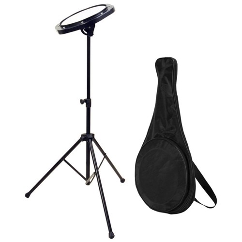 On-Stage DFP5500 8" Drum Practice Pad with Stand & Bag