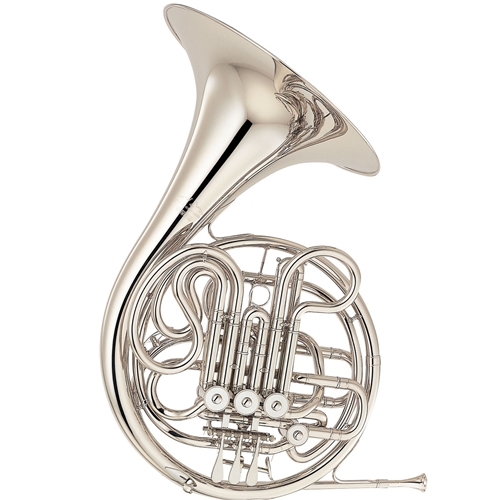 Yamaha YHR-668NII Professional Double French Horn, Nickel-Silver
