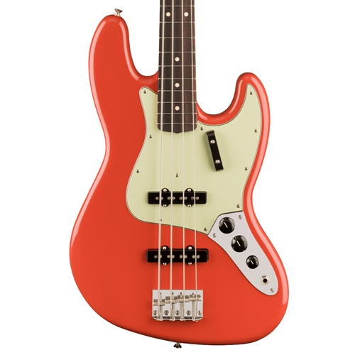 Fender Vintera II '60s Jazz Electric Bass Guitar, Fiesta Red