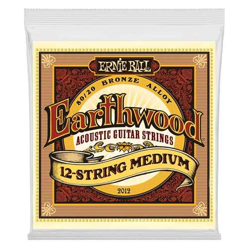 Ernie Ball EB2012 Earthwood 80/20 Bronze 12-String Medium A/G Strings