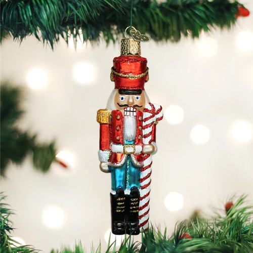 Old World OW44082 Peppermint Nutcracker Ornament