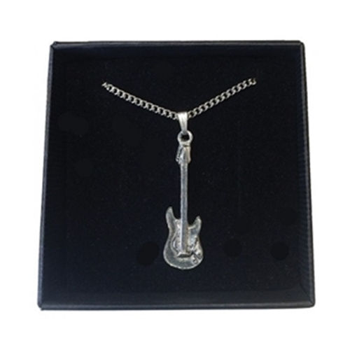 Music Gift PP7 Electric Guitar Pewter Necklace