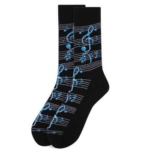 Music Gift SOC23 'Play The Blues' Men's Music Staff Socks