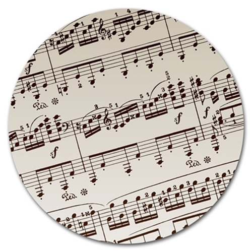 Music Gift 621593-NONE Blank Round Mouse Pad