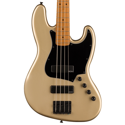 Squier Contemporary Active Jazz Electric Bass Guitar HH, Roasted Maple Fingerboard, Shoreline Gold