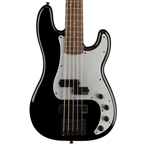 Squire Contemporary Active Precision Electric Bass Guitar PH V, Laurel Fingerboard, Black