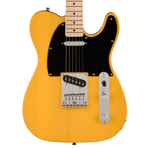 Squier Sonic Telecaster Electric Guitar, Maple Fingerboard, Butterscotch Blonde