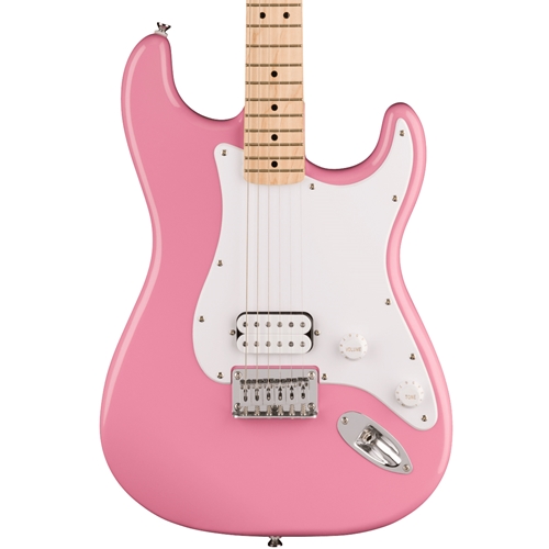 Squier Sonic Stratocaster HT H Electric Guitar, Maple Fingerboard, Flash Pink