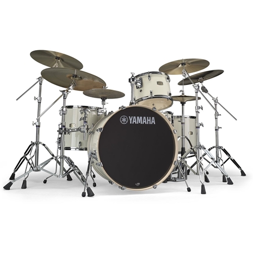 Yamaha 5-Piece Stage Custom Birch Drum Set with Hardware, Classic White
