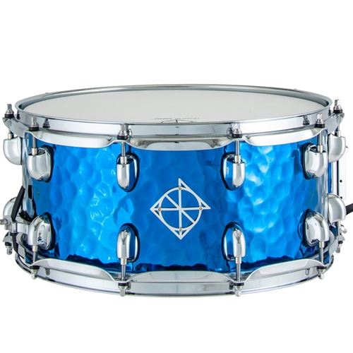 Dixon SCST654BTS Cornerstone 6.5x14 Hammered Steel Blue Titanium Snare Drum